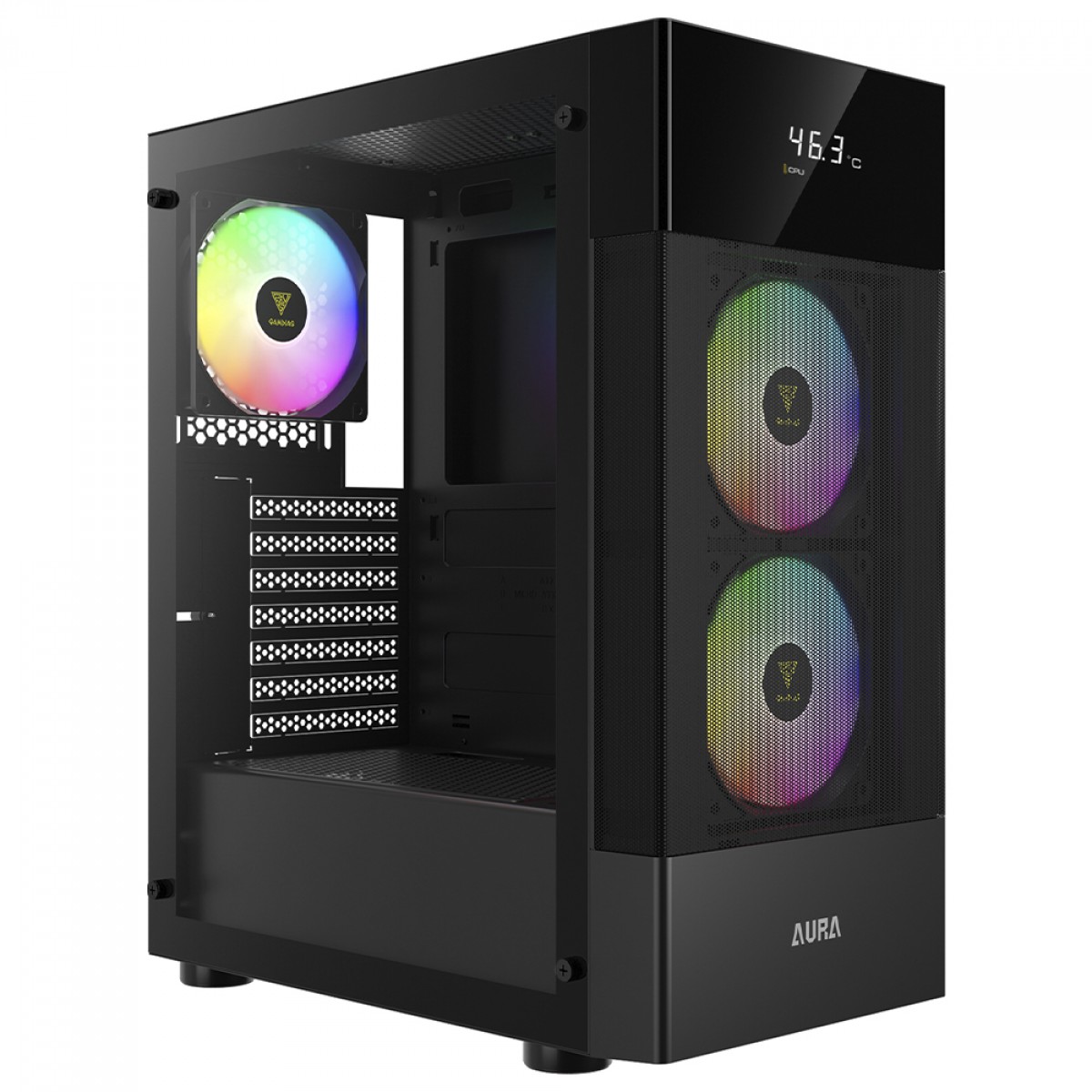 CASE GAMDIAS AURA GC5 3FANS ARGB BLACK